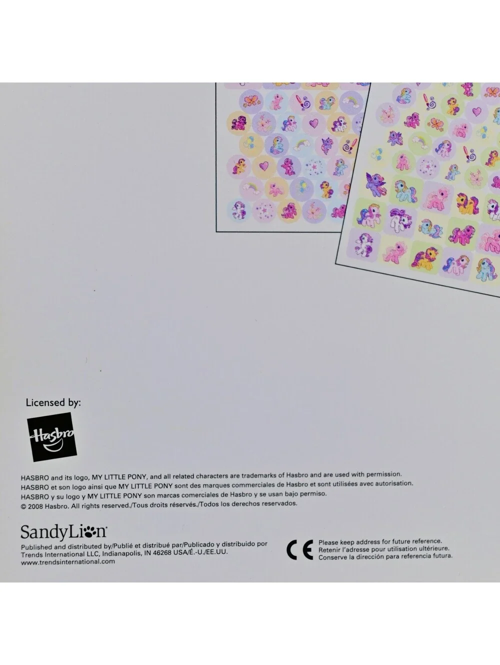 My Little Pony Stickerland Book – 276 Stickers – 4 Pages - 269 Total Stickers